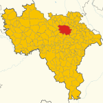 Map of Pavia (Province of Pavia, region Lombardy, Italy 2024)